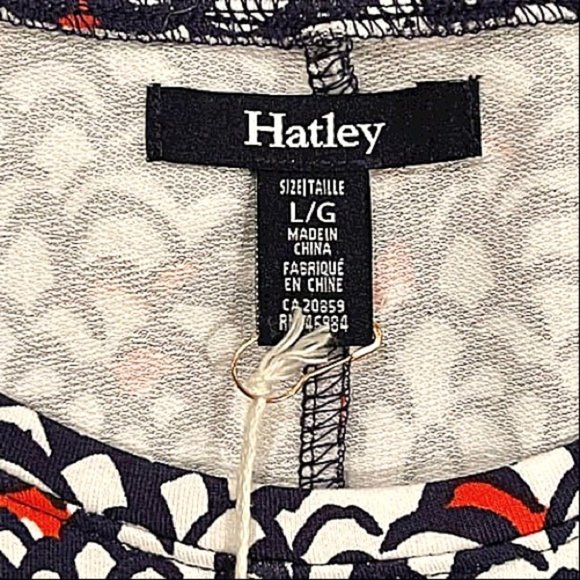 HATLEY Martine ~ Feathered Romantic A-Line Dress Twist Front NWT Lg. - Picture 7 of 14